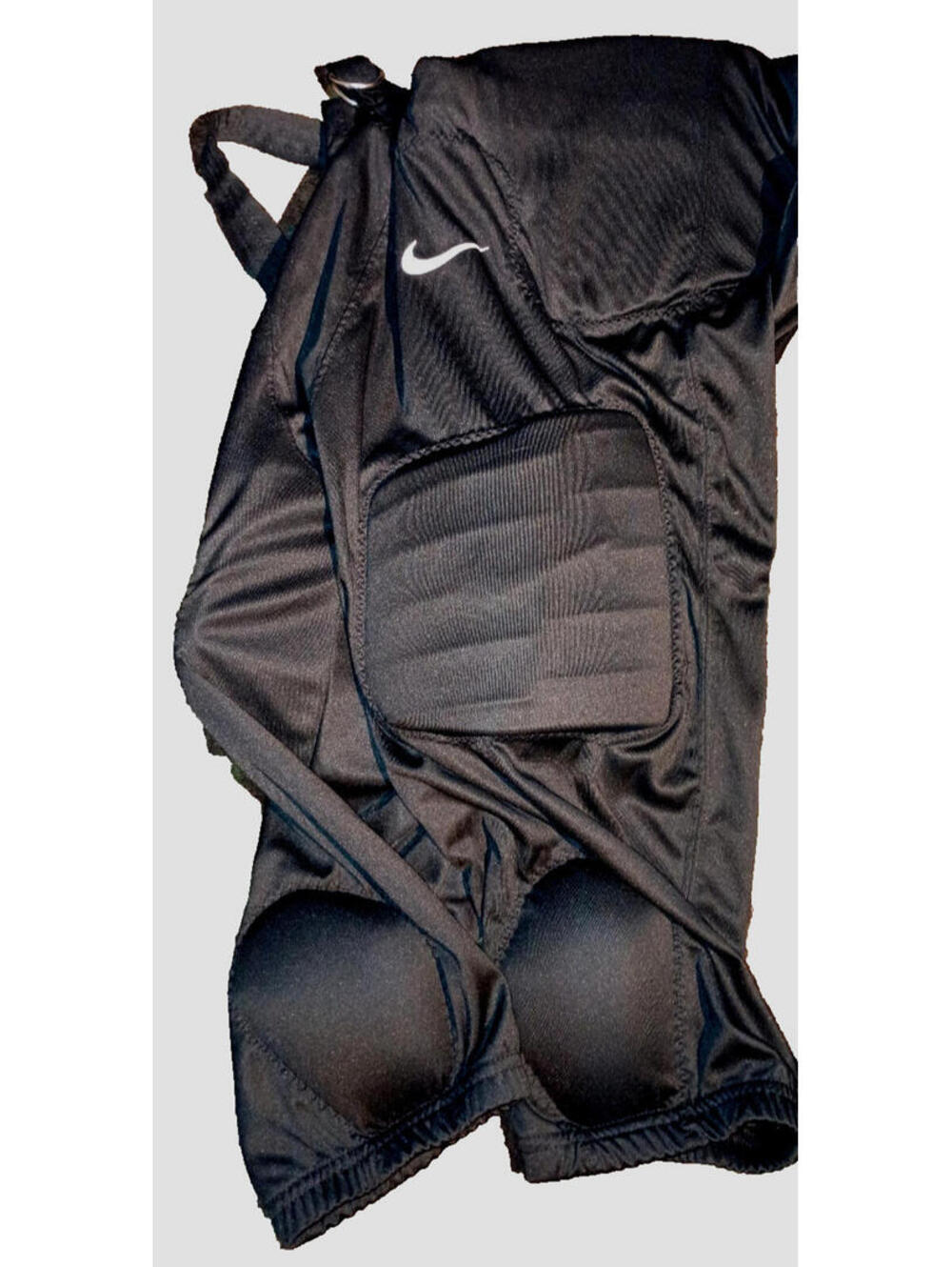 Nike Dri Fit Mens XL Black Padded Football Wrestling Fitted Compression Shorts
